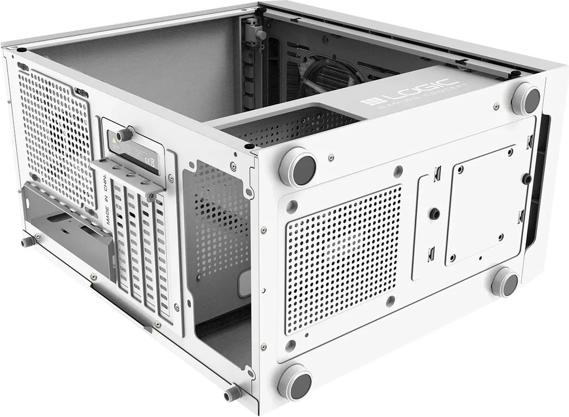 Kasë Logic Concept Atos ARGB Mini, Micro ATX, e bardhë Kasë Logic Concept Atos ARGB Mini, Micro ATX, e bardhë