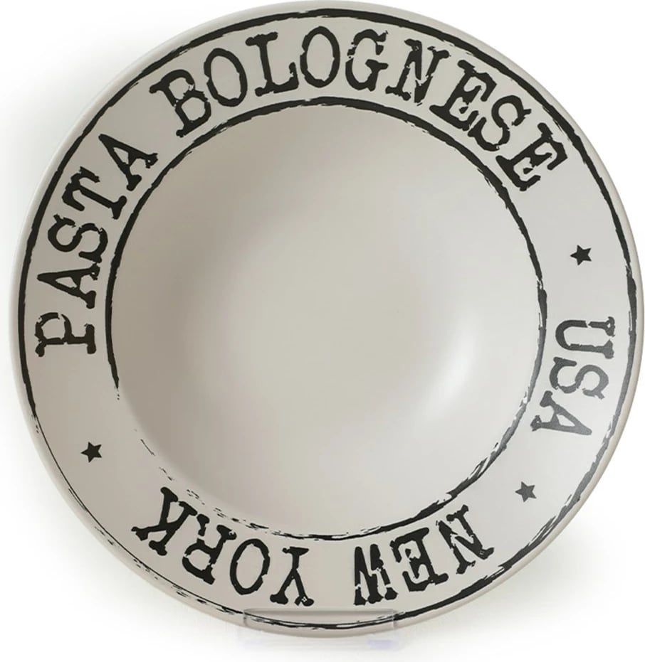 Pjata qeramike Hermia Concept, të bardha, set prej 6 copësh, X0001448900000000000000000