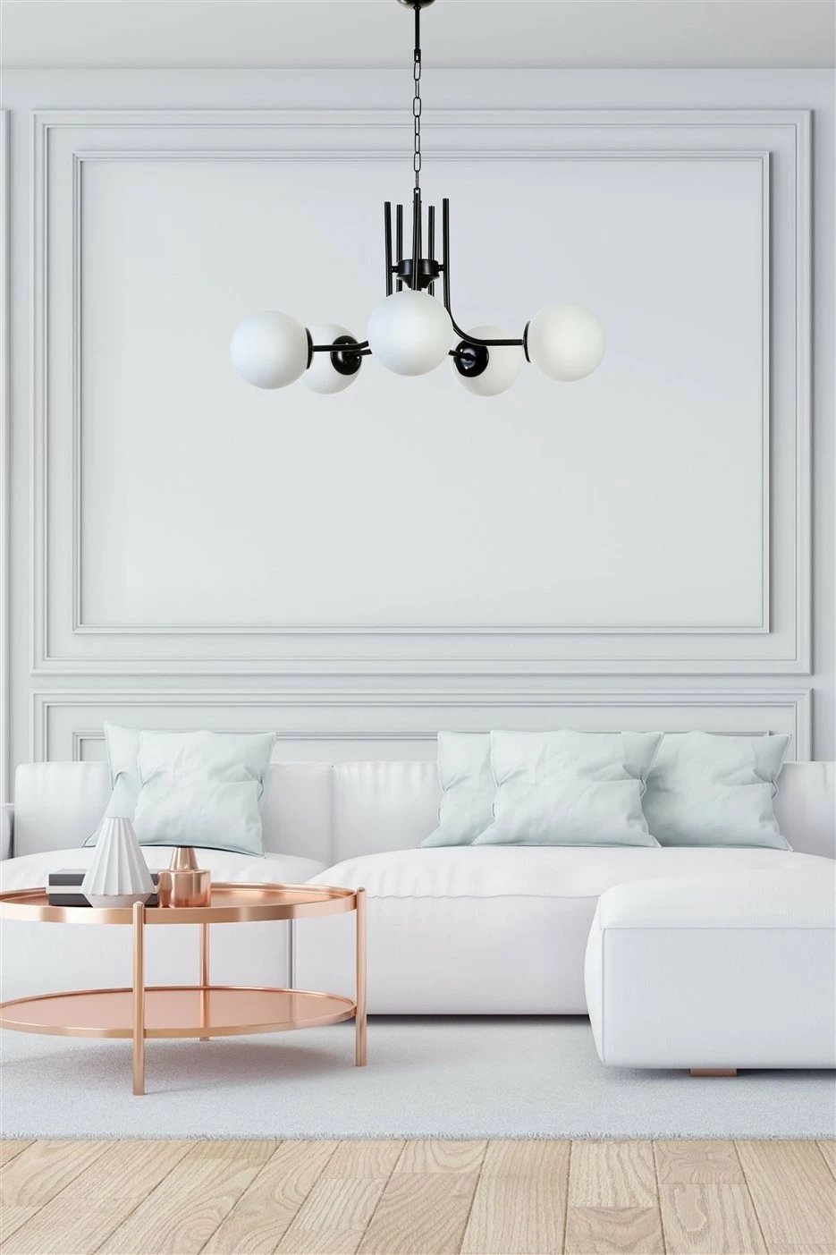 Llambë tavani Opviq, 8780-5, e zezë dhe e bardhë