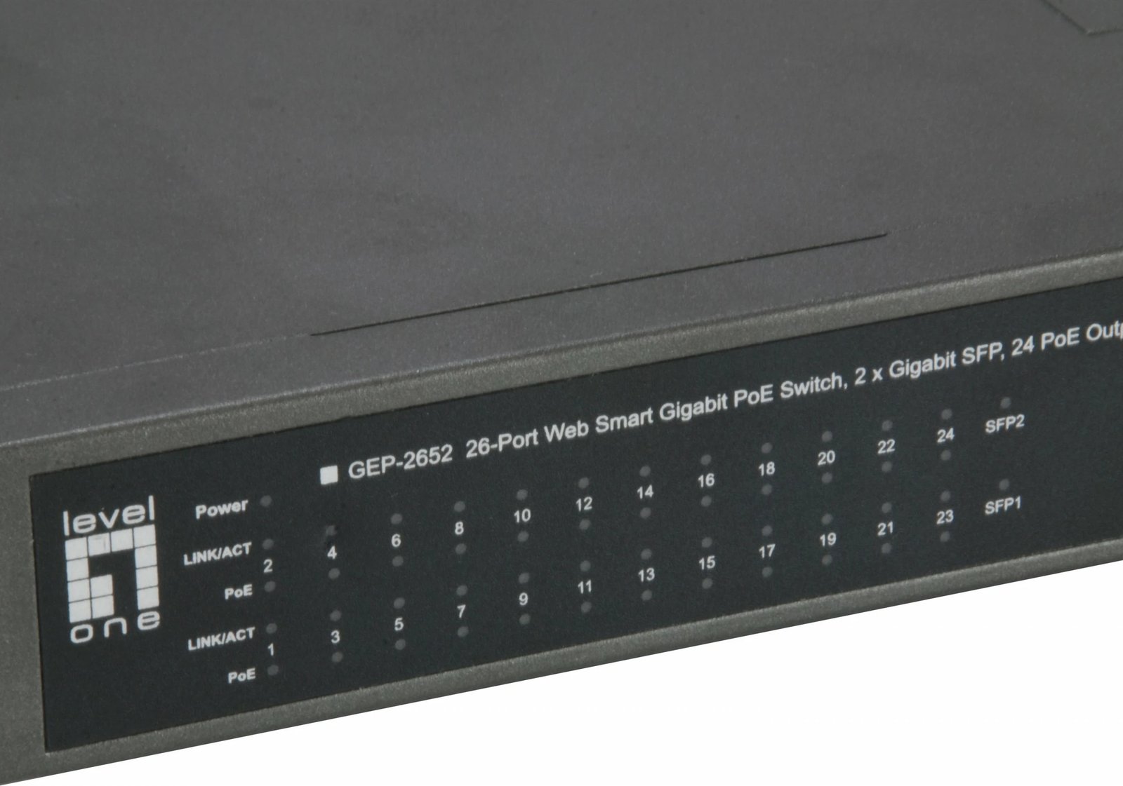 Switch LevelOne GEP-2652, Managed, L2, Gigabit Ethernet, PoE, Rack mounting