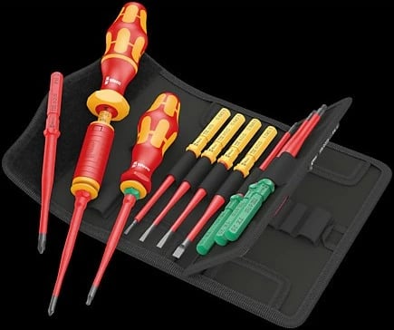 Set veglash Wera 05006609001, 16 copë, me mbështjellës, e zezë