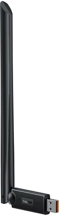 Adapter WiFi Baseus FastJoy 650 Mbps me antenë, USB-A, i zi