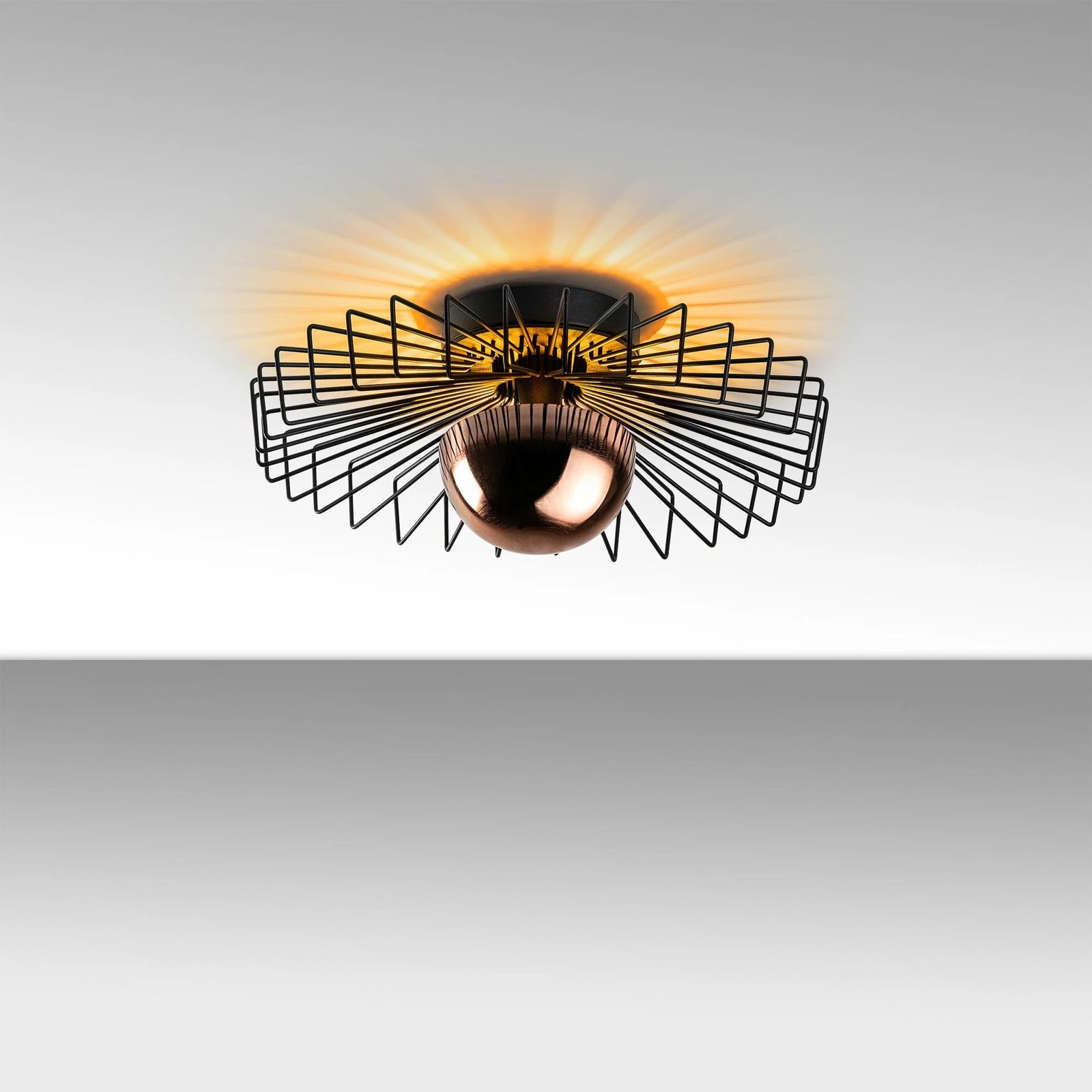 Llambë tavani Opviq Kaya - 15221 - M, metalike, e zezë Llambë tavani Opviq Kaya - 15221 - M, metalike, e zezë