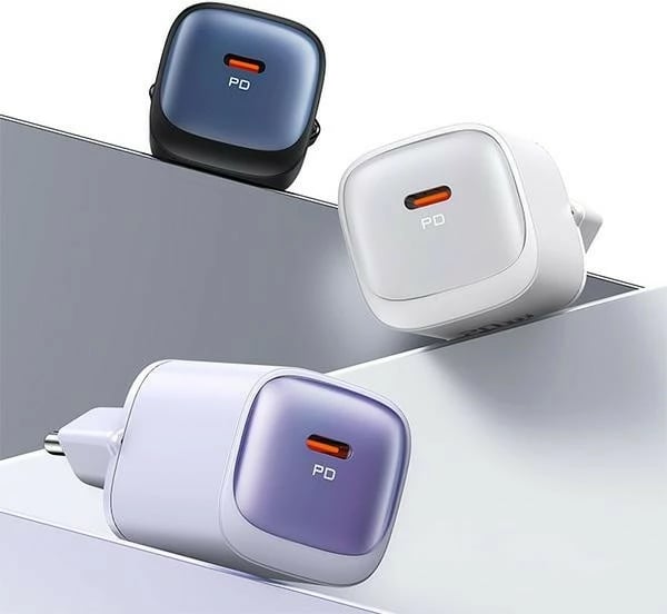 Karikues muri USAMS CC248, 20W GaN, 1x USB-C, i zi