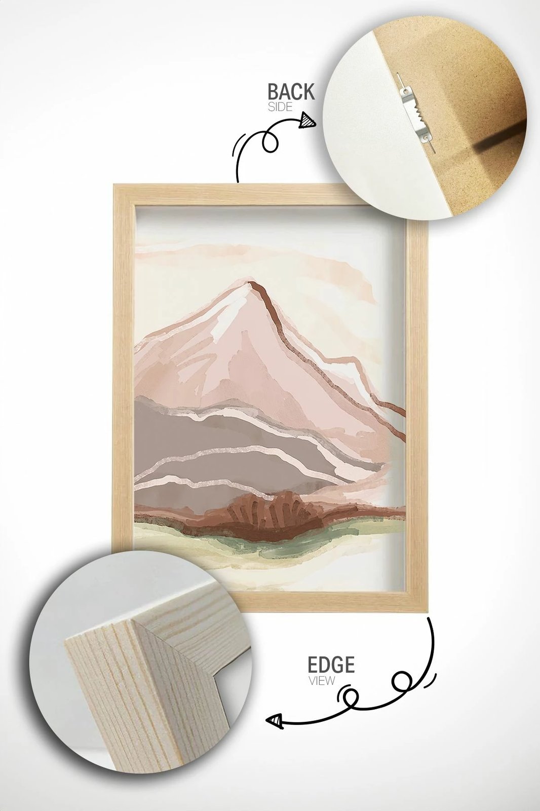 Pikturë dekorative me kornizë (2 copë), Wallity, Artcerceve4