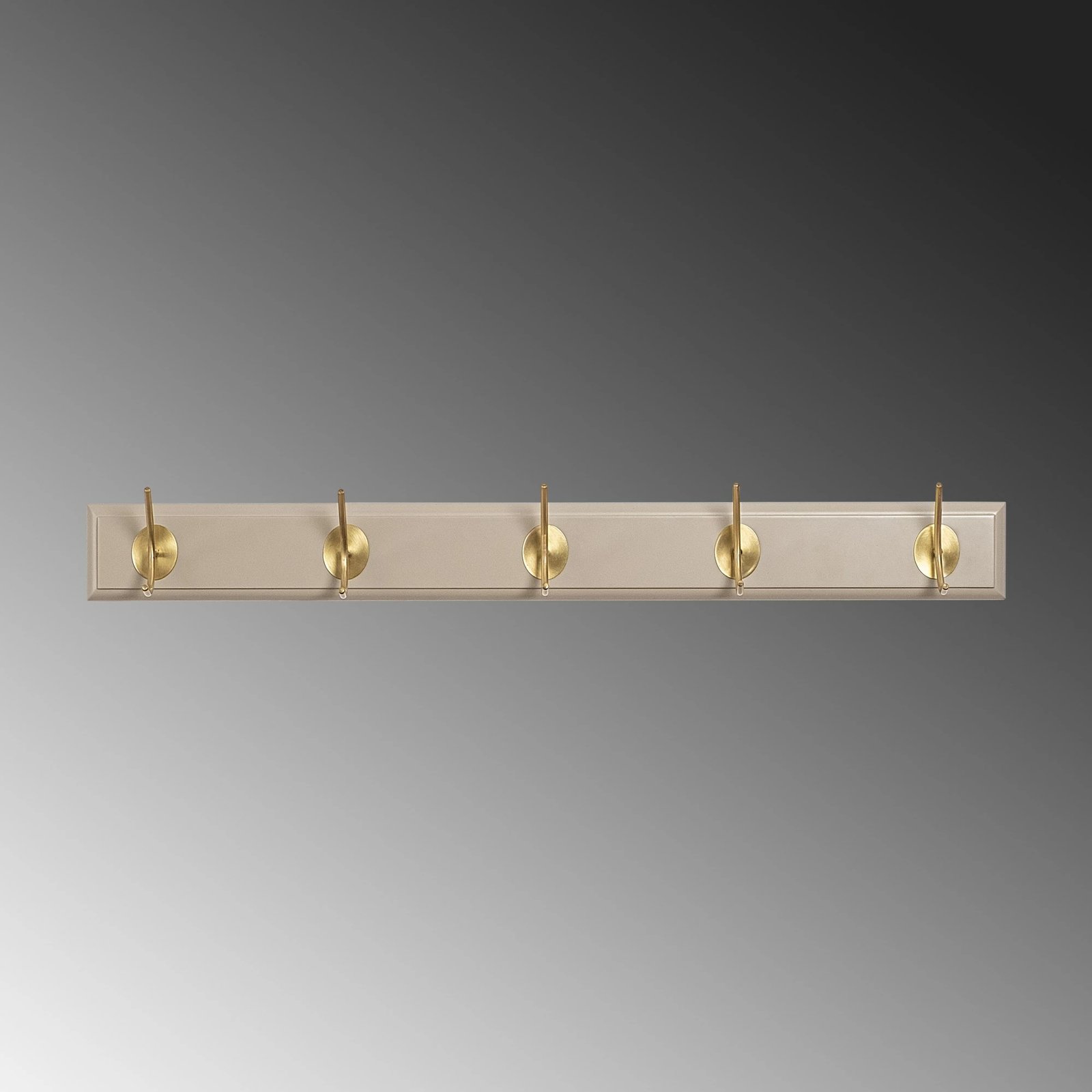 Varëse muri prej druri, ngjyrë e bardhë dhe ari, Skye Decor, ASK-009, 65x7x8cm