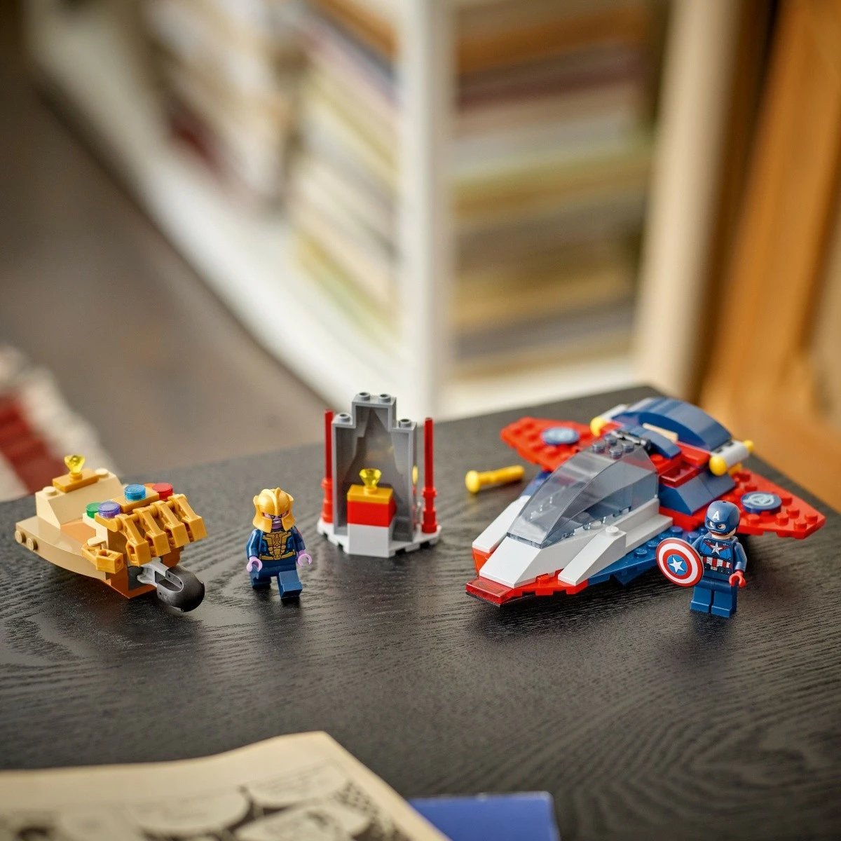 Set LEGO Marvel Super Heroes 76319 Captain America vs Thanos, 107 pjesë