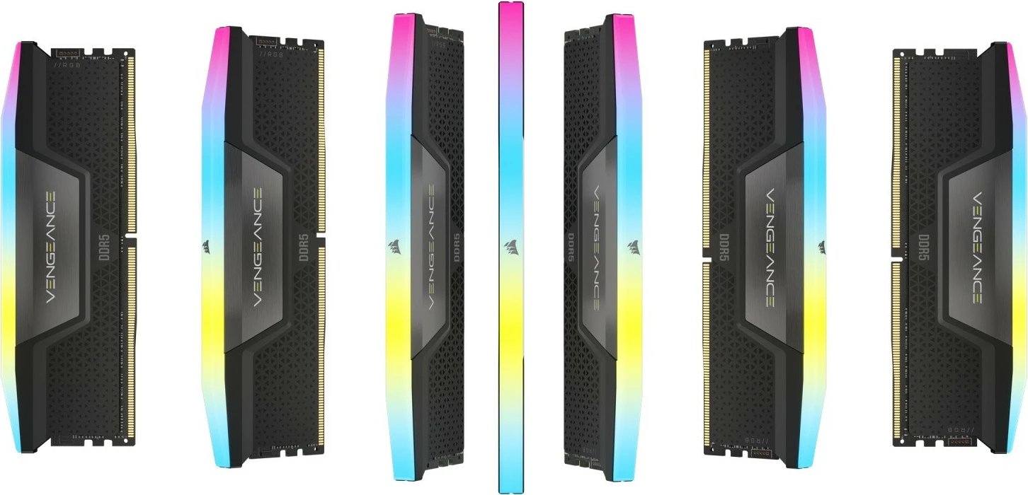 RAM Memorje Corsair Vengeance RGB DDR5, 32GB (2x16GB), 6000MHz, CL36, Set
