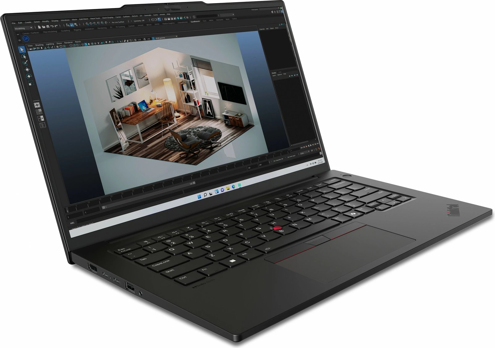 Laptop Lenovo ThinkPad P14s, Intel Core Ultra 9, 64 GB RAM, 1 TB SSD, Ekran 14.5", Ngjyrë e zezë