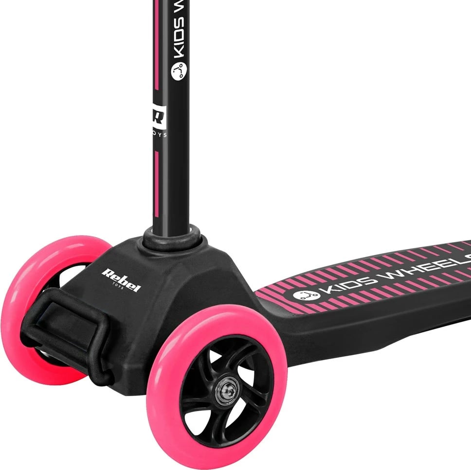 Hulajnoga me tre rrota Rebel Kids Wheels, për fëmijë, Rozë
