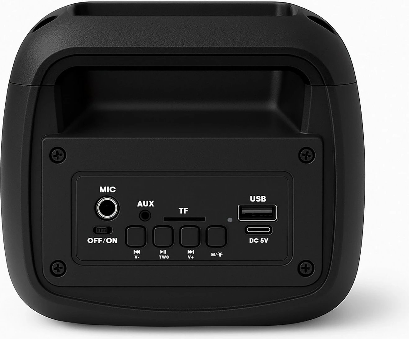 Altoparlant Bluetooth SQUEAK SQ1009 BeatOne 45 W, Bluetooth 5.3, USB-C, karaoke, 10 orë bateri, i zi