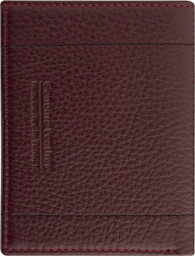 Portofol për burra, ngjyrë e kuqe claret, Zoozie Bags, Franklin