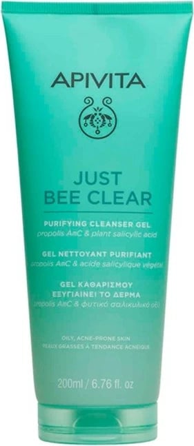 Xhel pastrues fytyre Apivita Just Bee Clear Purifying Cleansing Gel për femra 200ml