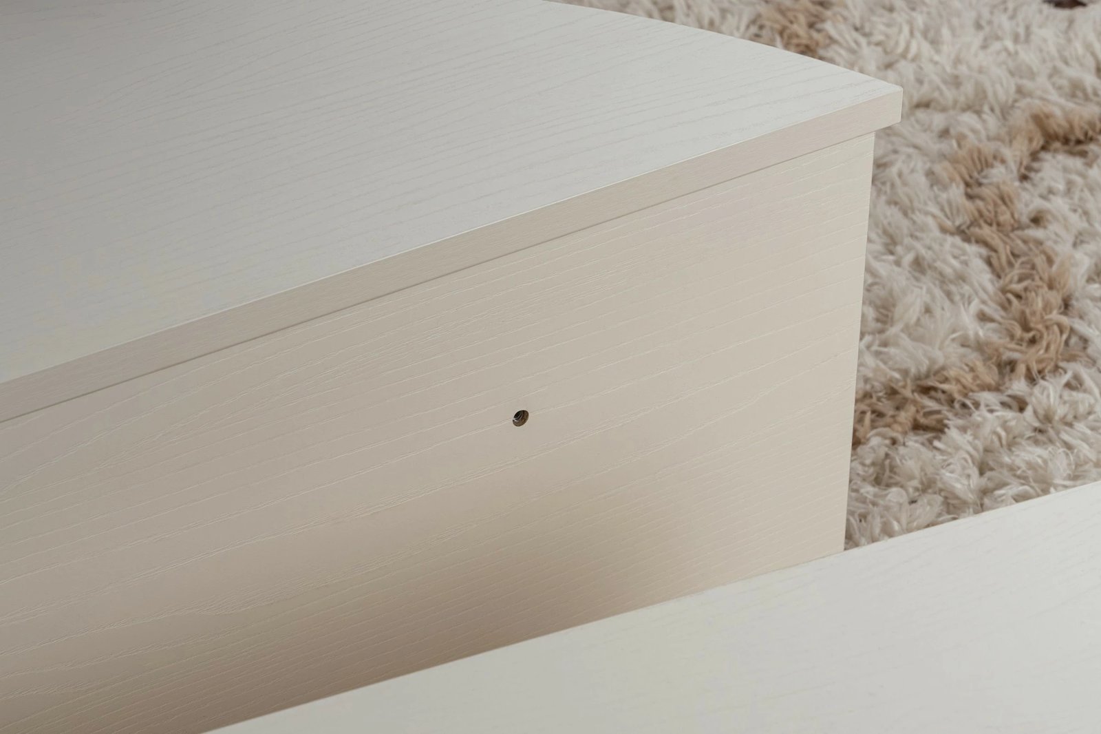 Tavolinë kafeje Nordure, Orion, ngjyrë druri e bardhë