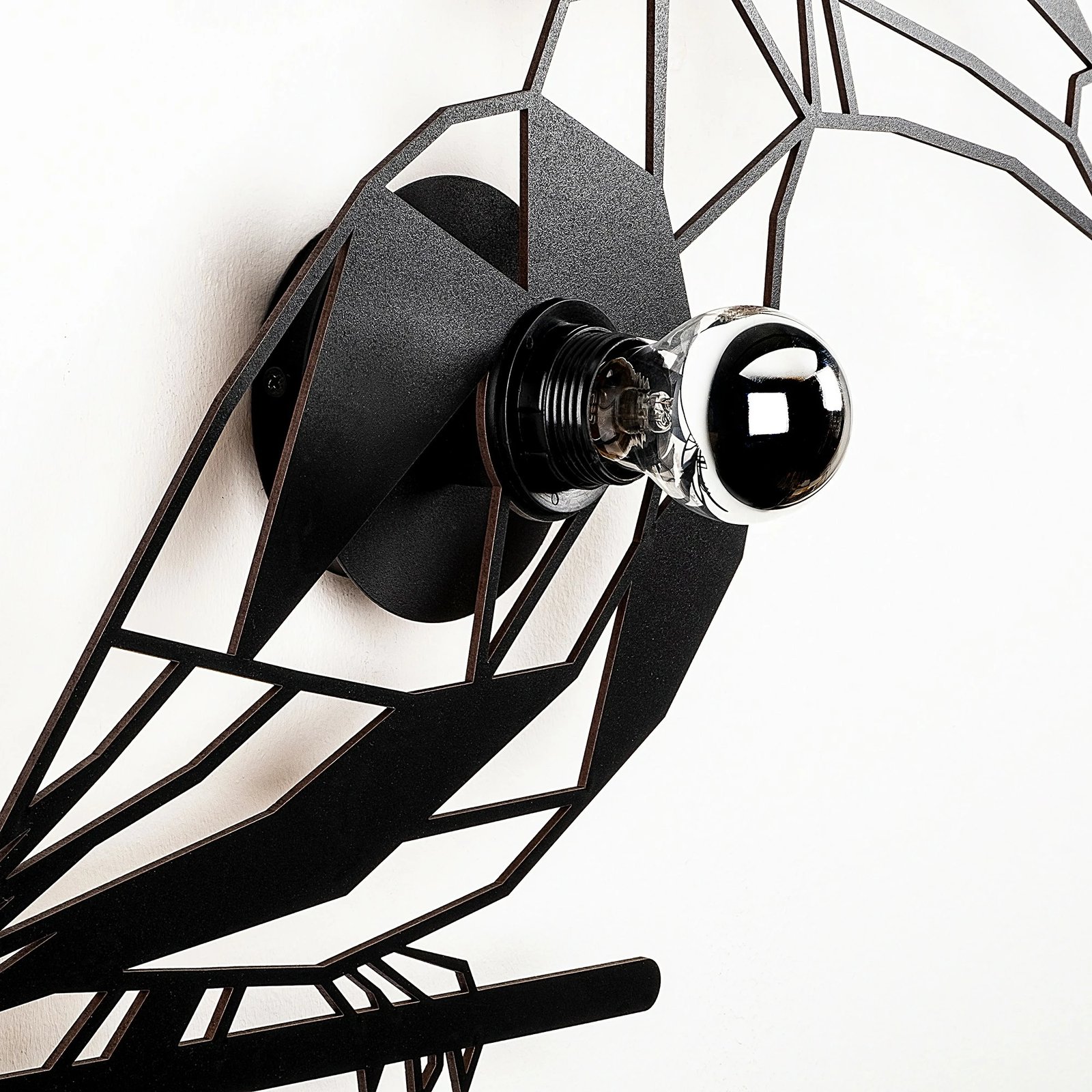 Llambë muri Opviq, model W-057, ngjyrë e zezë, dizajn kafshe, 50x12x49cm Llambë muri Opviq, model W-057, ngjyrë e zezë, dizajn kafshe, 50x12x49cm