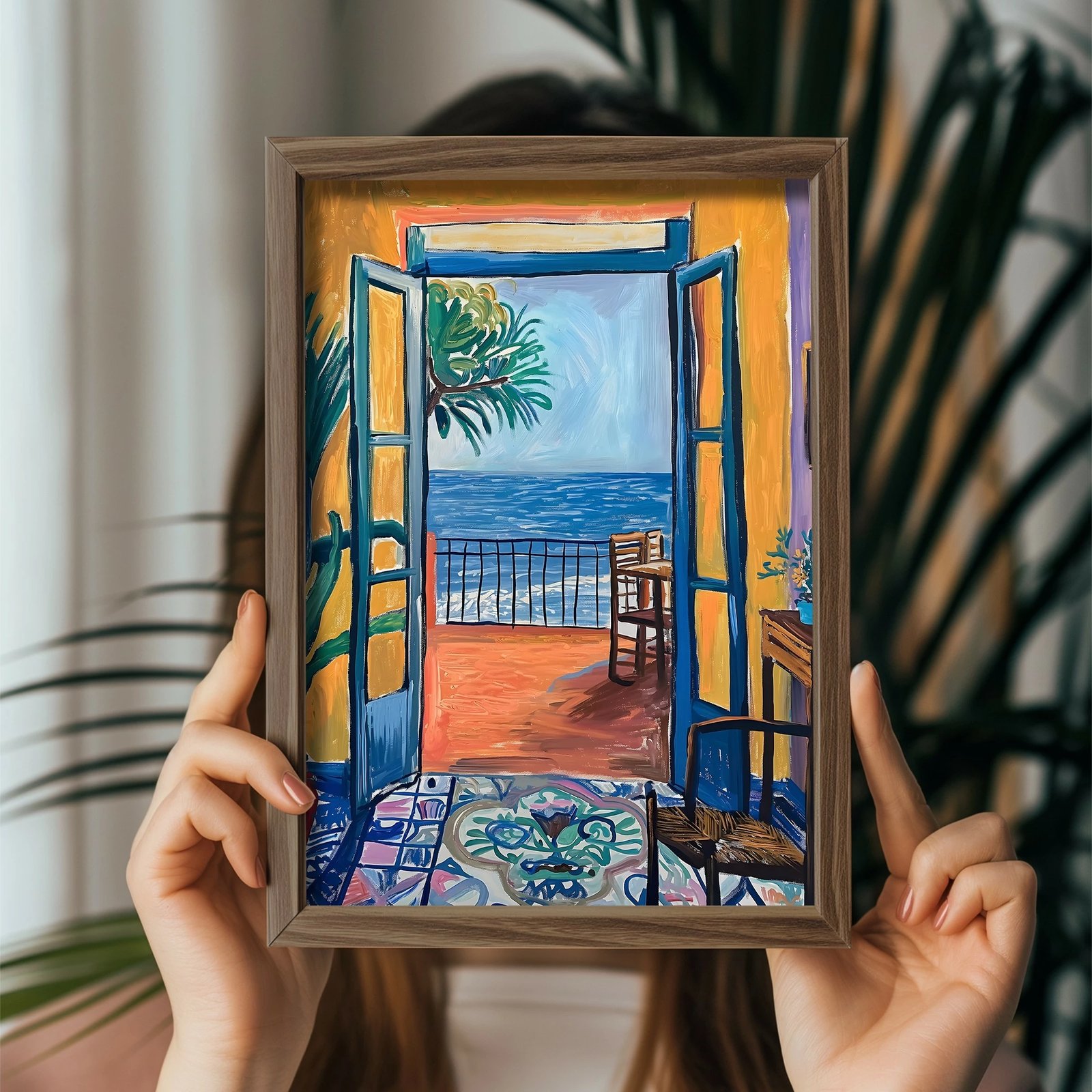 Pikturë dekorative me kornizë MDF, Wallity, GE023-L