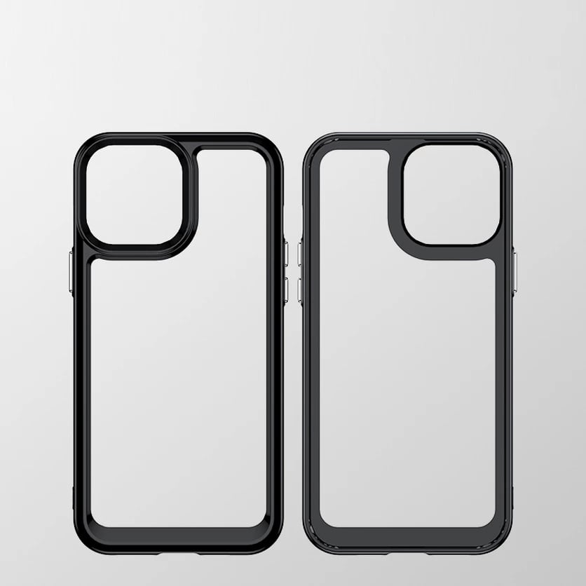 Mbështjellës Hurtel Outer Space Case për iPhone 12 Pro Max, hard cover me kornizë gel, Kuqe