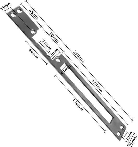 Szyld dyqanesh për elektrozacip Qoltec 52461, inox, 250mm, argjend