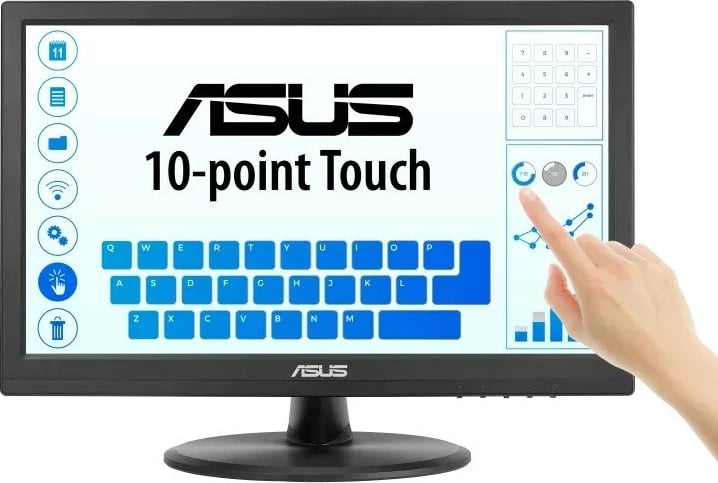 Monitor ASUS VT169HE Touch, 15.6", IPS, FHD, i zi