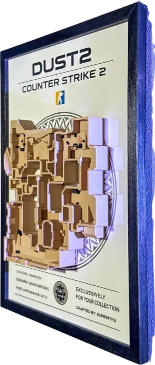 Kornizë CS2/CS:GO - 3D Map Dust2