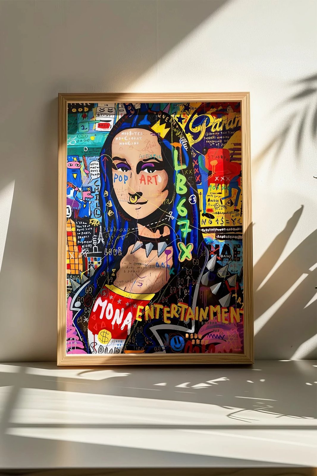 Pikturë dekorative me kornizë, shumëngjyrëshe, Wallity, Artsmdftek39-5070, 50x70cm