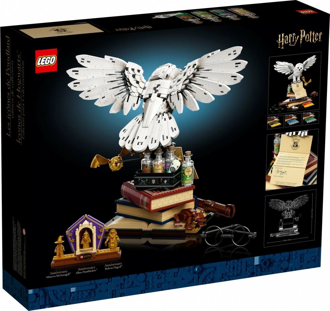 Set LEGO Harry Potter Hogwarts Icons - Hedwig, 76391, 3010 pjesë, Collector's Edition