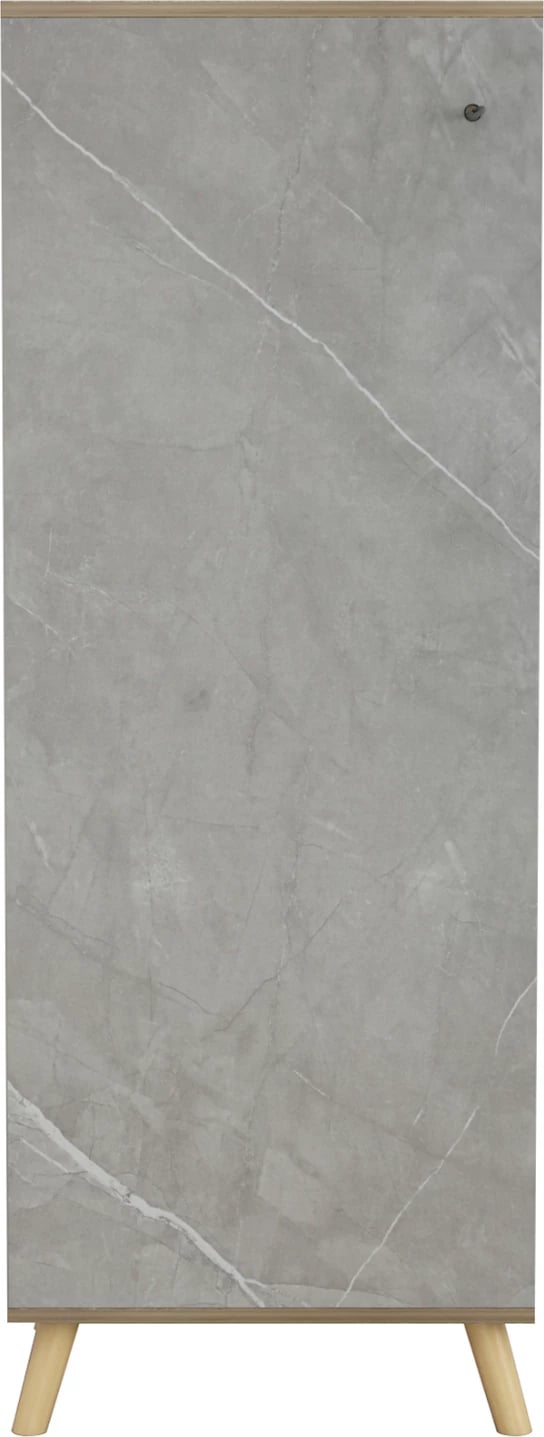 Dollap këpucësh ALVARO FH8954.11 melaminë, teksturë guri, 50x38x135 cm