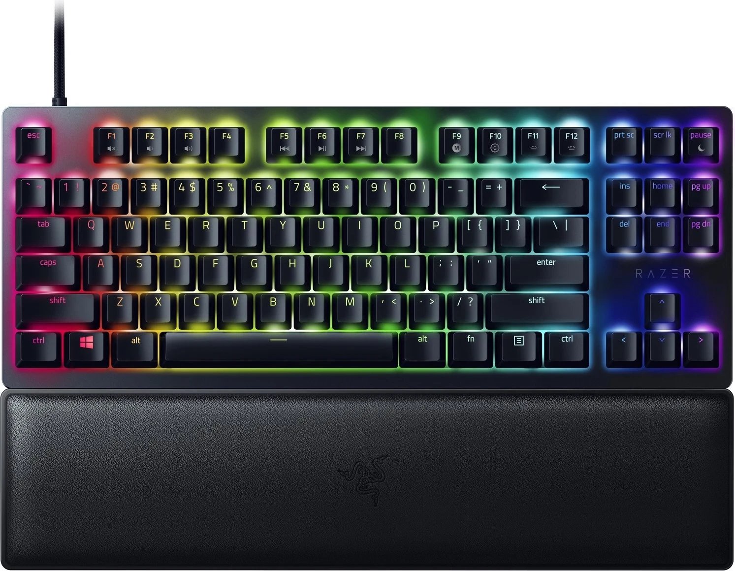 Tastierë Razer Huntsman V2 Tenkeyless, Razer Optical Red, US, e zezë