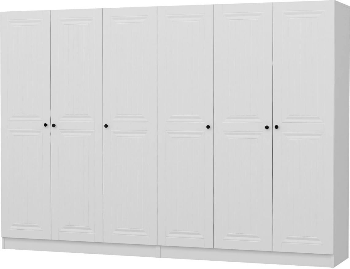 Dollap i bardhë për rroba, Skye Decor, Kale - 4011, 270x190x52 cm