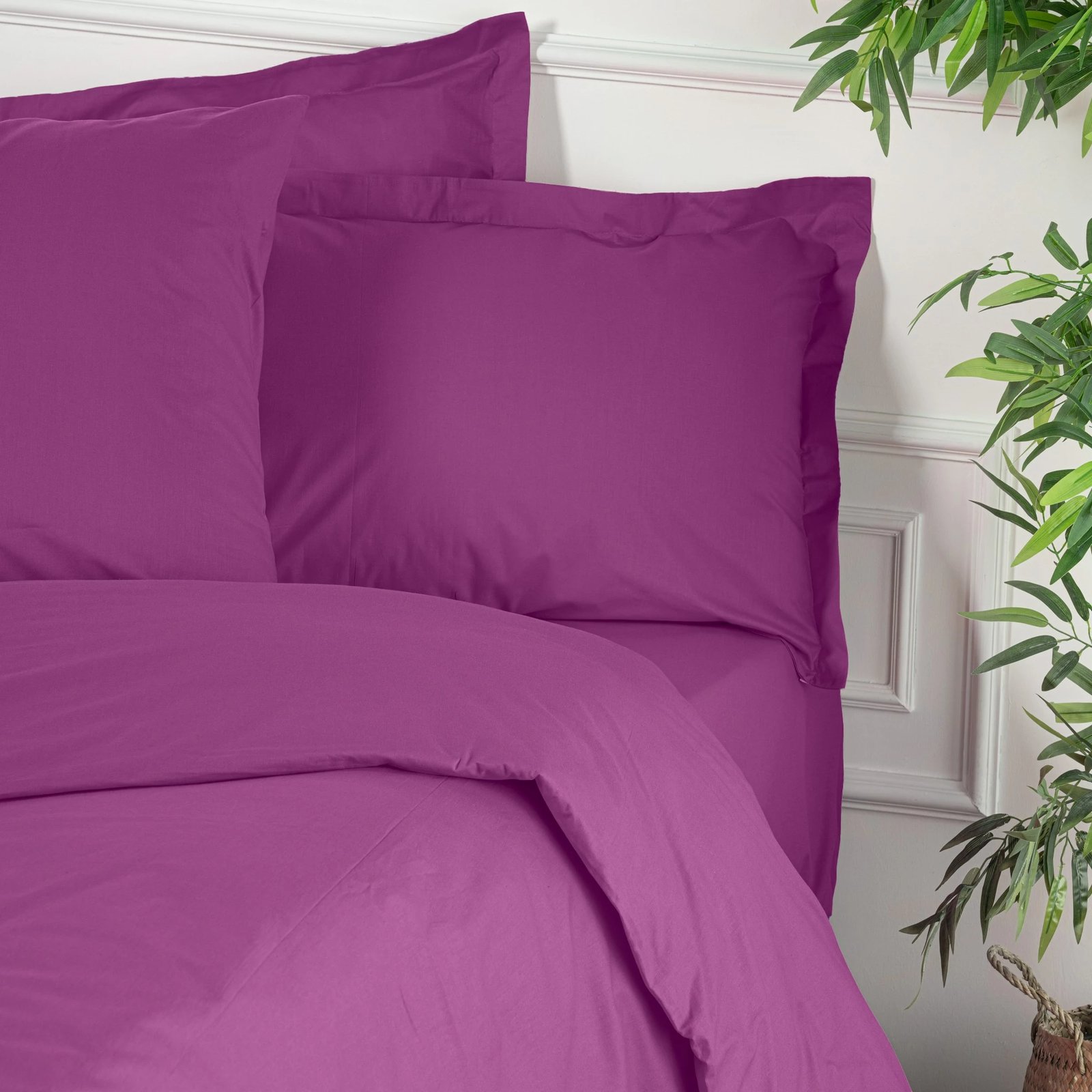 Mbulesë jorgani super king, pambuk ranforce, ngjyrë vjollcë, L'essentiel, 260x220cm Mbulesë jorgani super king, pambuk ranforce, ngjyrë vjollcë, L'essentiel, 260x220cm