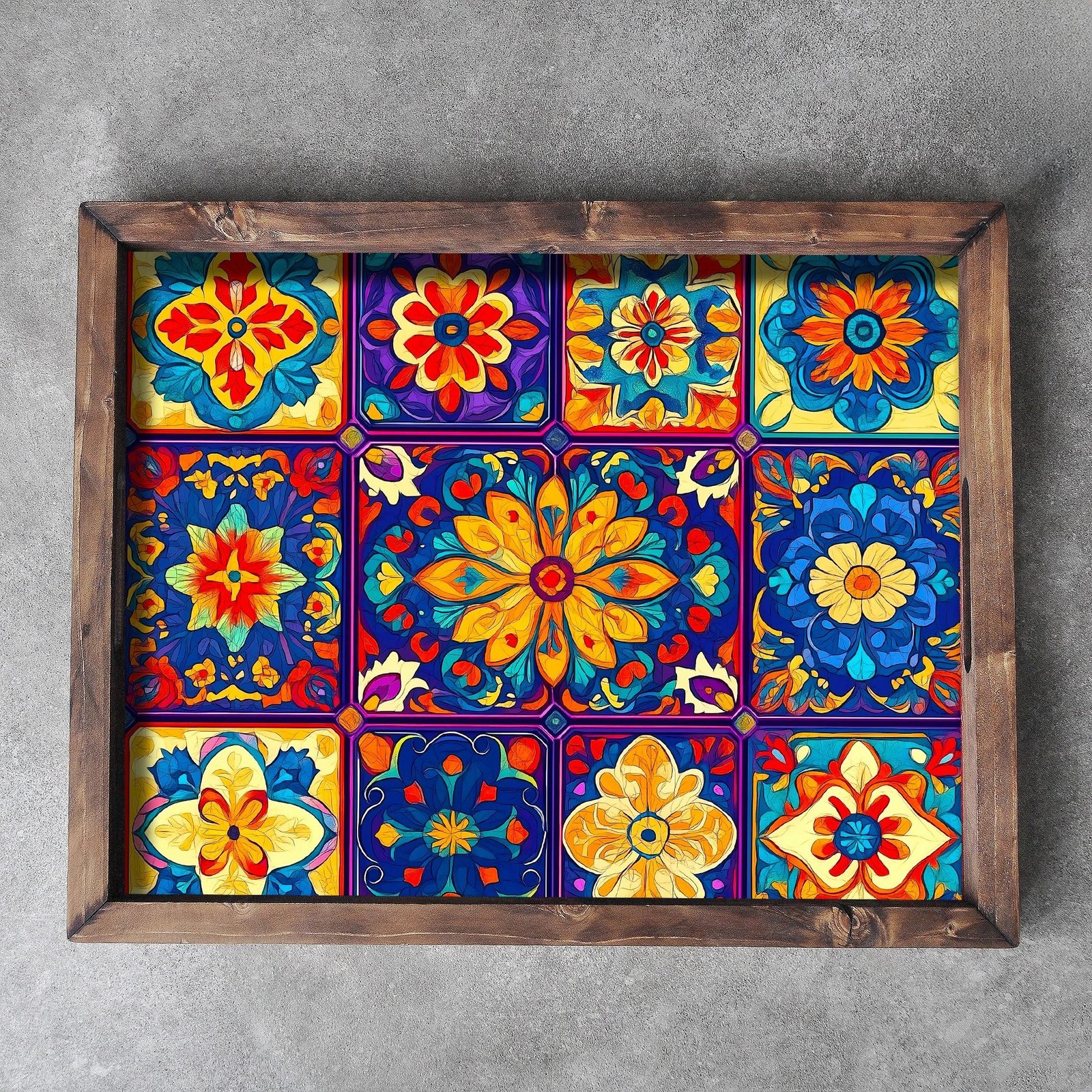 Tabaka druri, shumëngjyrëshe, Evila Originals, REF015, 48x38x4 cm Tabaka druri, shumëngjyrëshe, Evila Originals, REF015, 48x38x4 cm