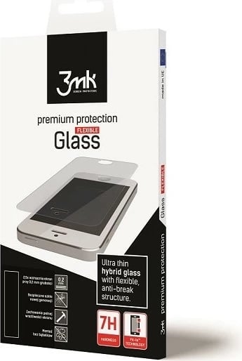 Xham mbrojtës hibrid 3MK FlexibleGlass për iPhone 8/SE 2020/SE 2022, Transparent