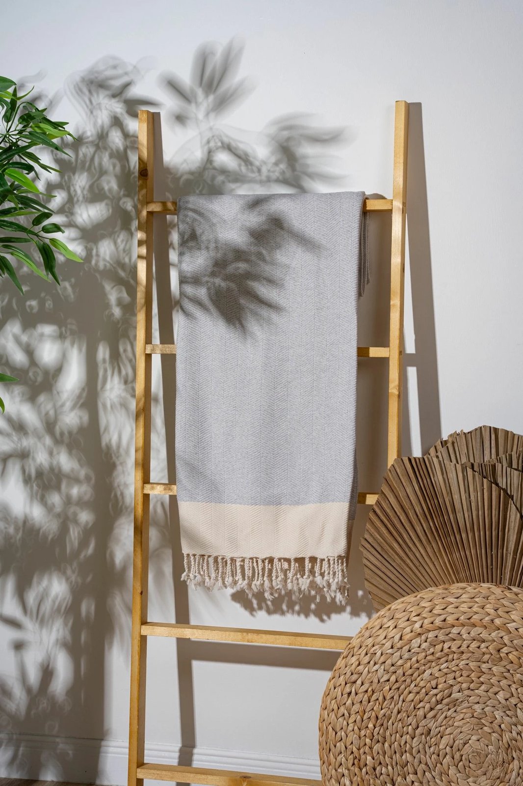 Peshqir plazhi Fouta, ngjyrë gri, Mijölnir, 90x180cm