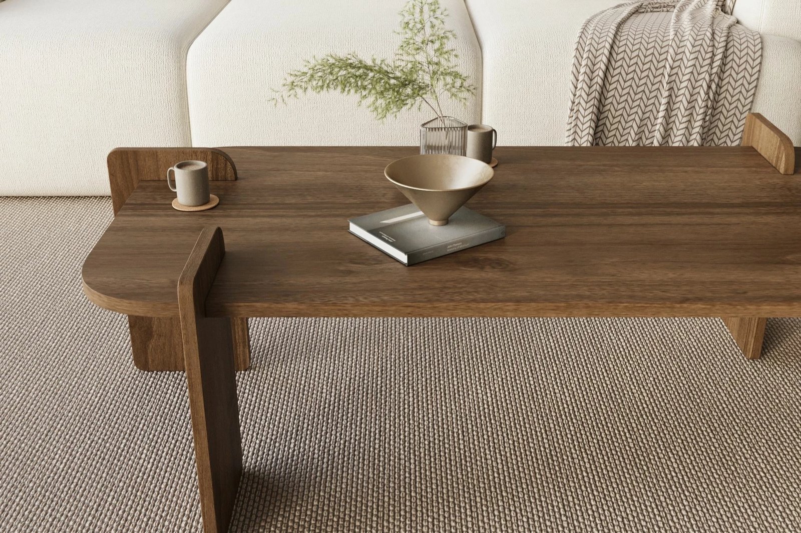 Tavolinë kafeje, ngjyrë arre, Skye Decor, Lovge