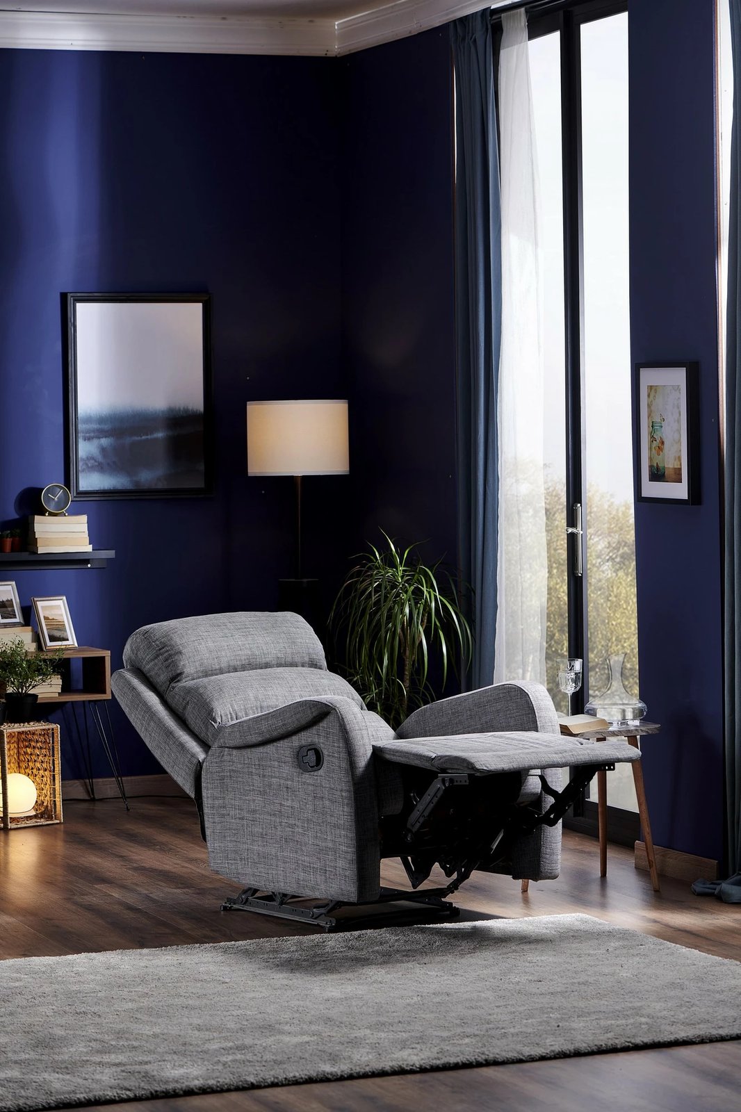 Karrige relaksuese Hanah Home, Comfort TV, ngjyrë gri