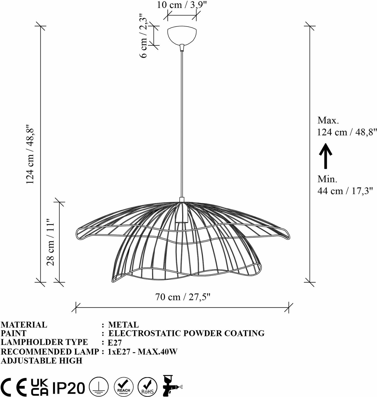 Llambë tavani Opviq, Mantar - 6503 - XL, ngjyrë ari Llambë tavani Opviq, Mantar - 6503 - XL, ngjyrë ari