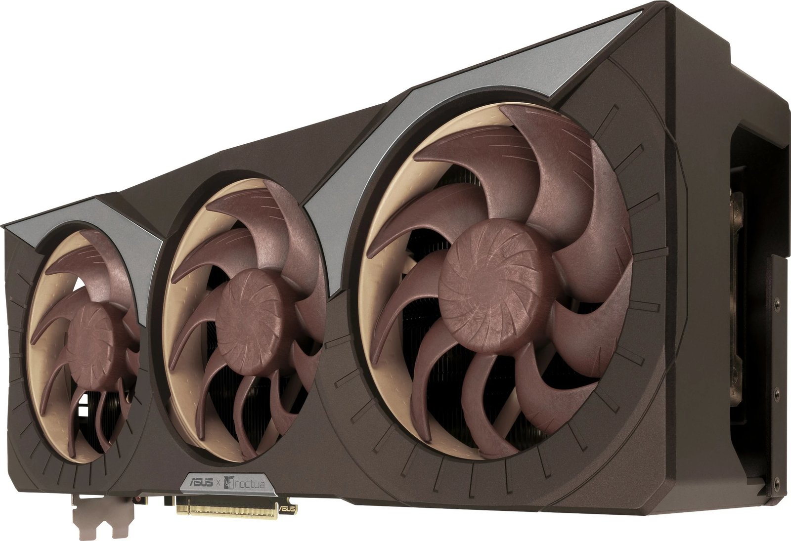Kartelë grafike ASUS RTX 5080 Noctua OC Edition 16GB GDDR7, 3 ventilatorë, kafe Kartelë grafike ASUS RTX 5080 Noctua OC Edition 16GB GDDR7, 3 ventilatorë, kafe