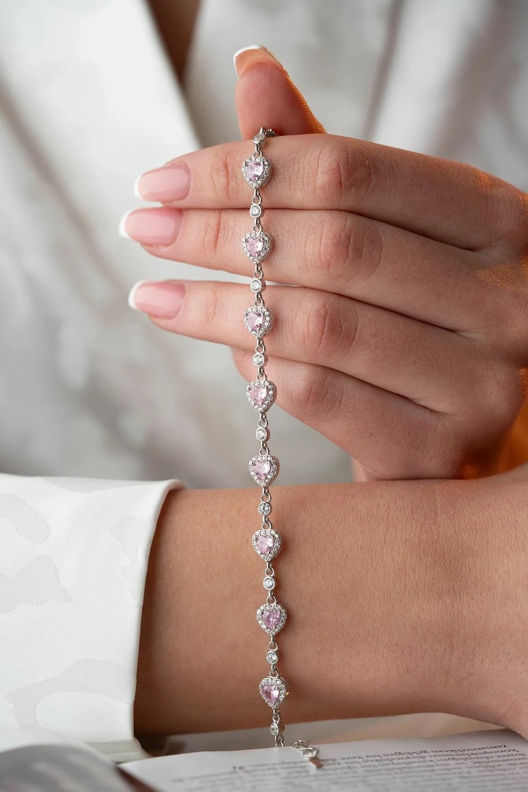 Byzylyk argjendi, ngjyrë argjendi dhe rozë, Jumeon, NRZ1000332