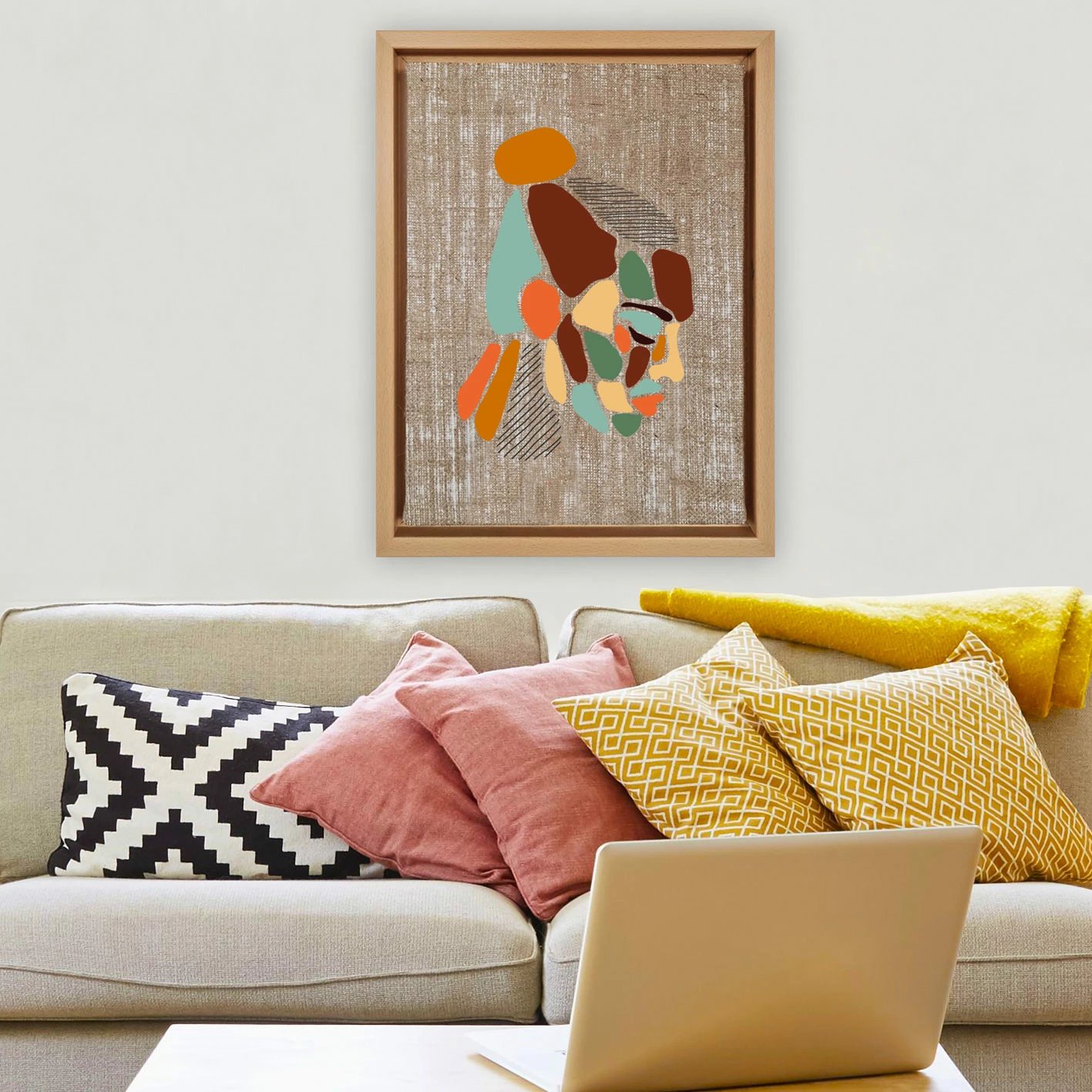 Pikturë dekorative në kanavacë, shumëngjyrëshe, Wallity, LNJ41927857011, 36x46cm