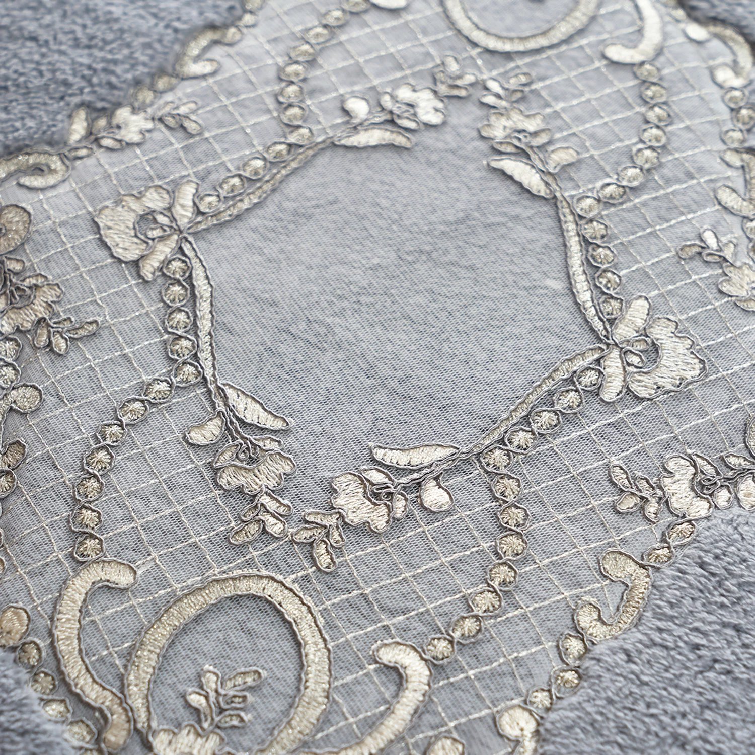 Set tapetash për banjo, 2 copë, gri, Mijölnir, Cot-Klzt5-43