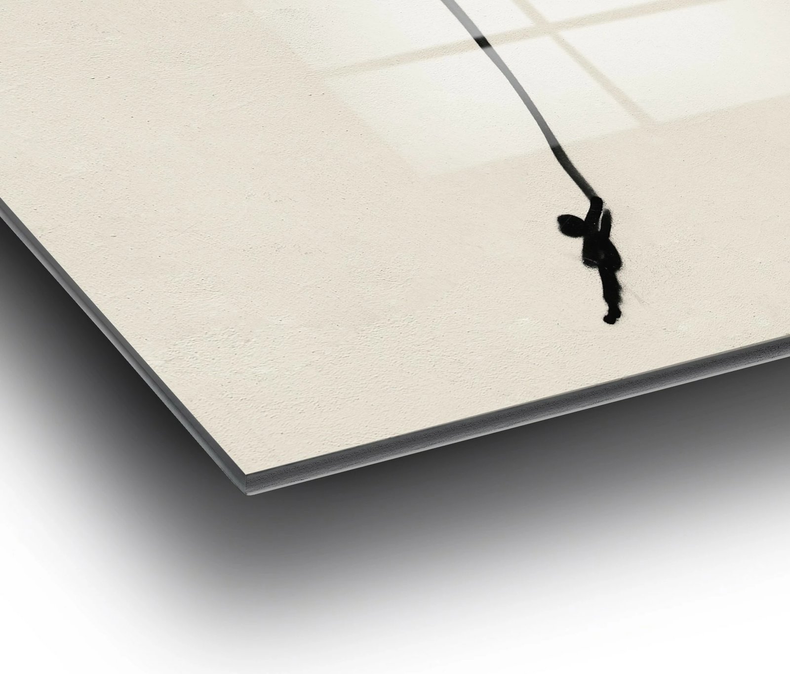 Pikturë dekorative prej xhami të temperuar, Banksy, shumëngjyrëshe, 30x45cm