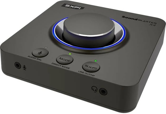 Kartë zanore e jashtme Creative Sound Blaster X4, 7.1, USB-C, e zezë