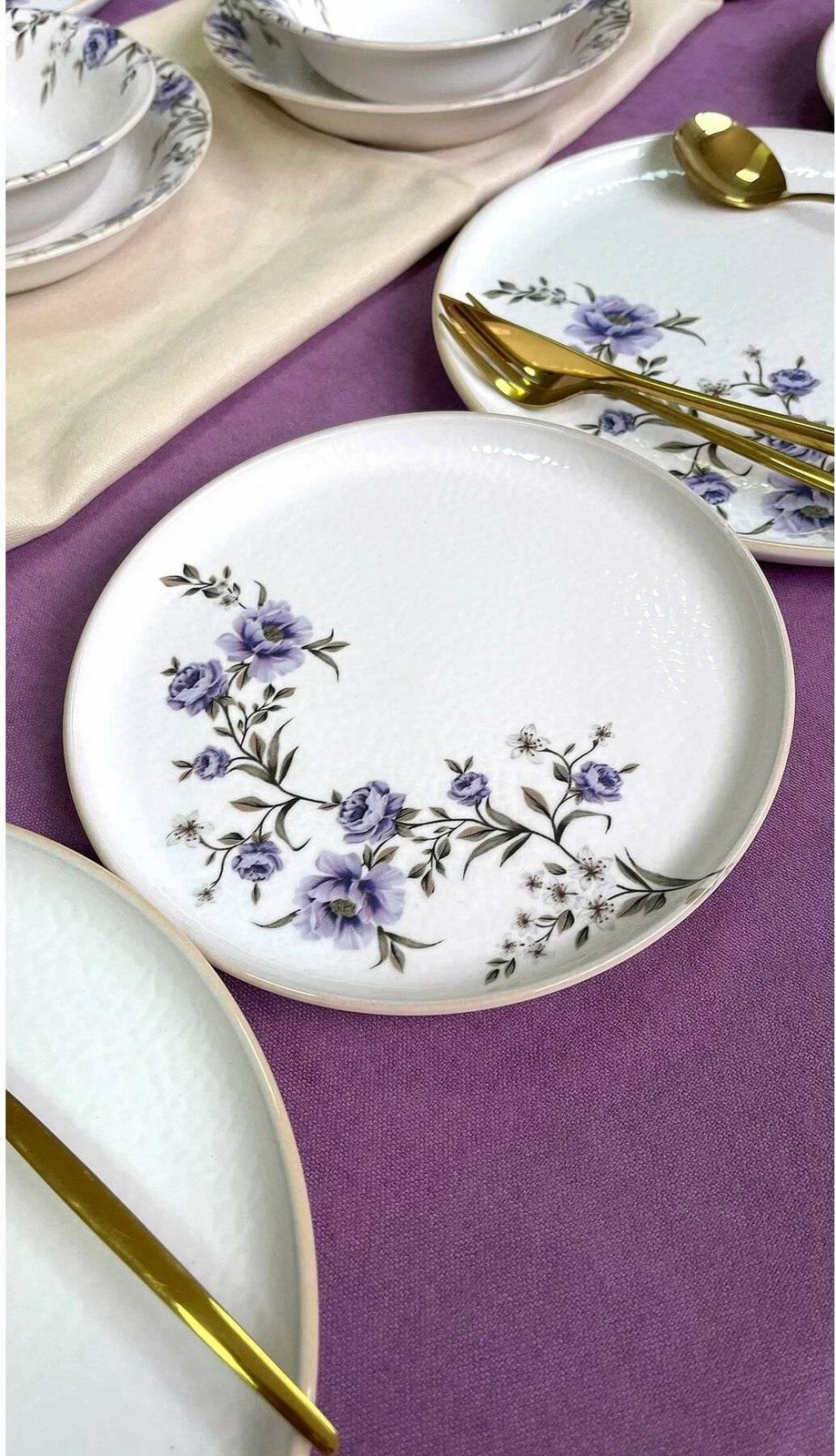 Set enësh për drekë, 24 copë, Hermia Concept, RolyefliLux24