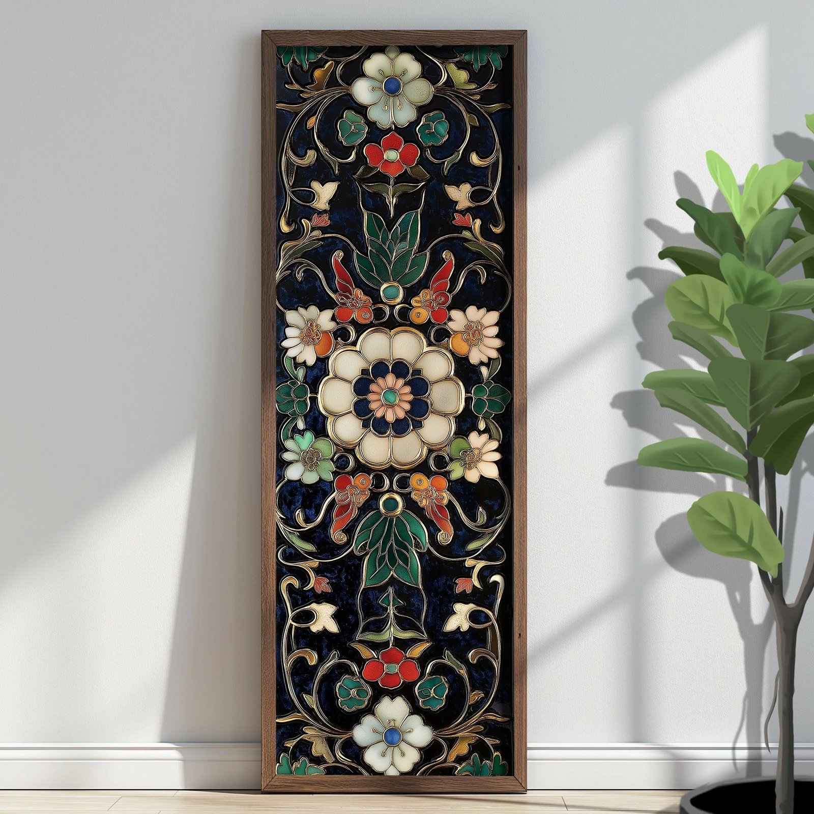 Pikturë dekorative me kornizë, MDF, shumëngjyrëshe, Wallity, EMR085, 40x120x3.5 cm