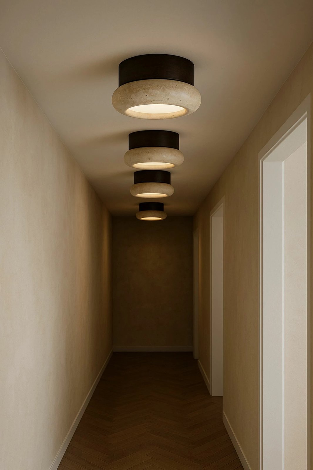 Llambë muri Opviq, Worm-S, ngjyrë arre dhe bezhë