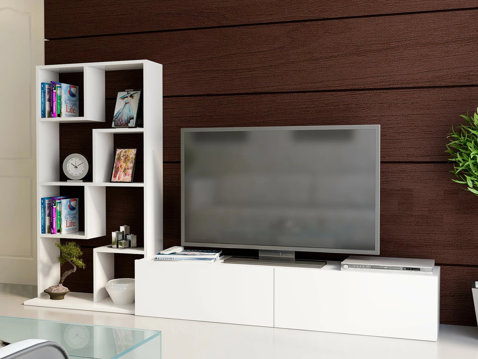 Njësi televizori Hanah Home, bardhë