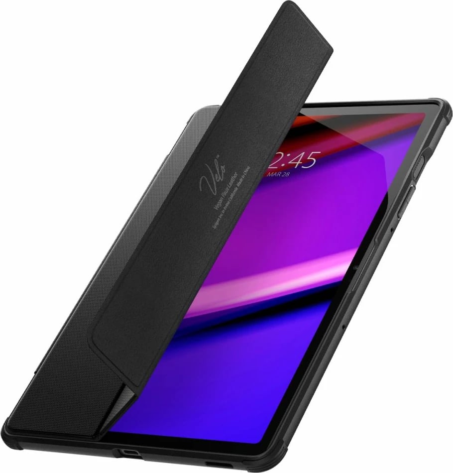 Mbështjellës tablet Spigen Rugged Armor Pro për Samsung Galaxy Tab S9 FE 10.9" X510/X516B, TPU, me vend për stylus, mbyllje magnetike, i zi