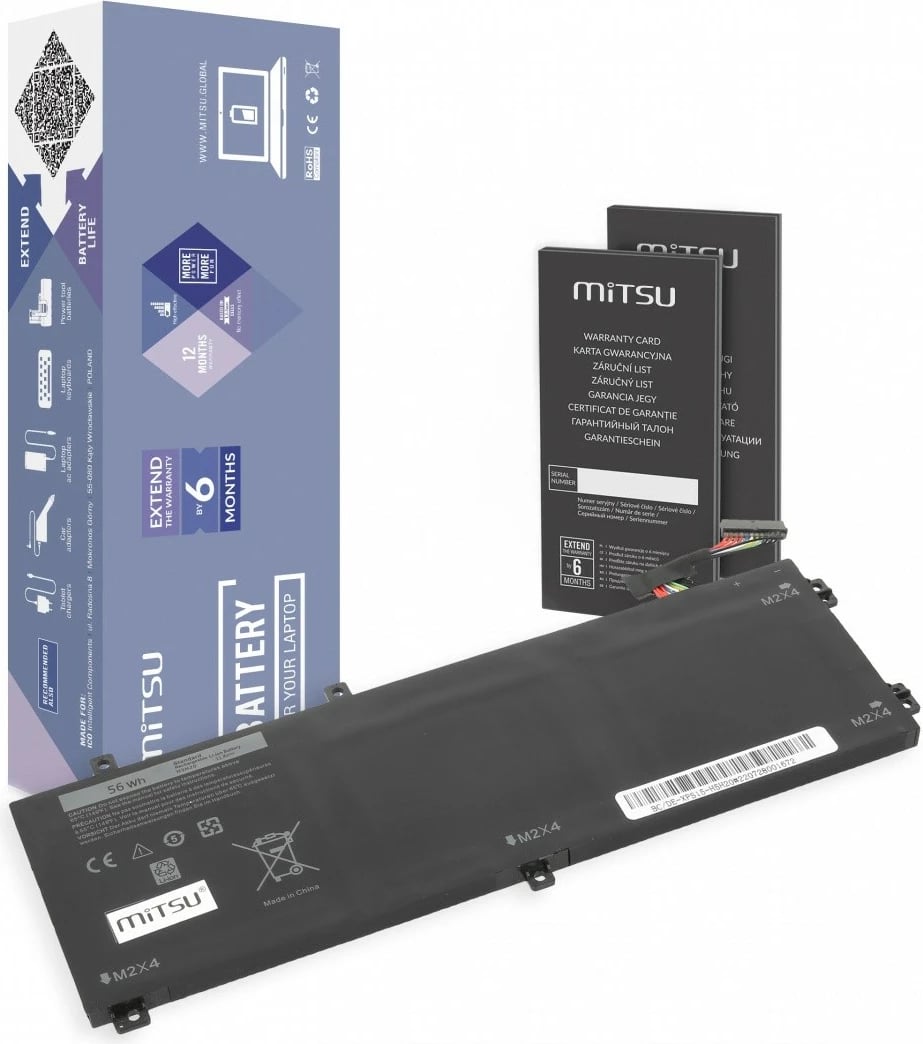 Bateri Mitsu për Dell XPS 15 9550/9560, 4910 mAh, Li-poly