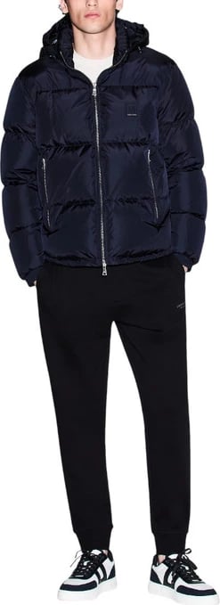 Pantallona meshkuj Armani Exchange, të zeza