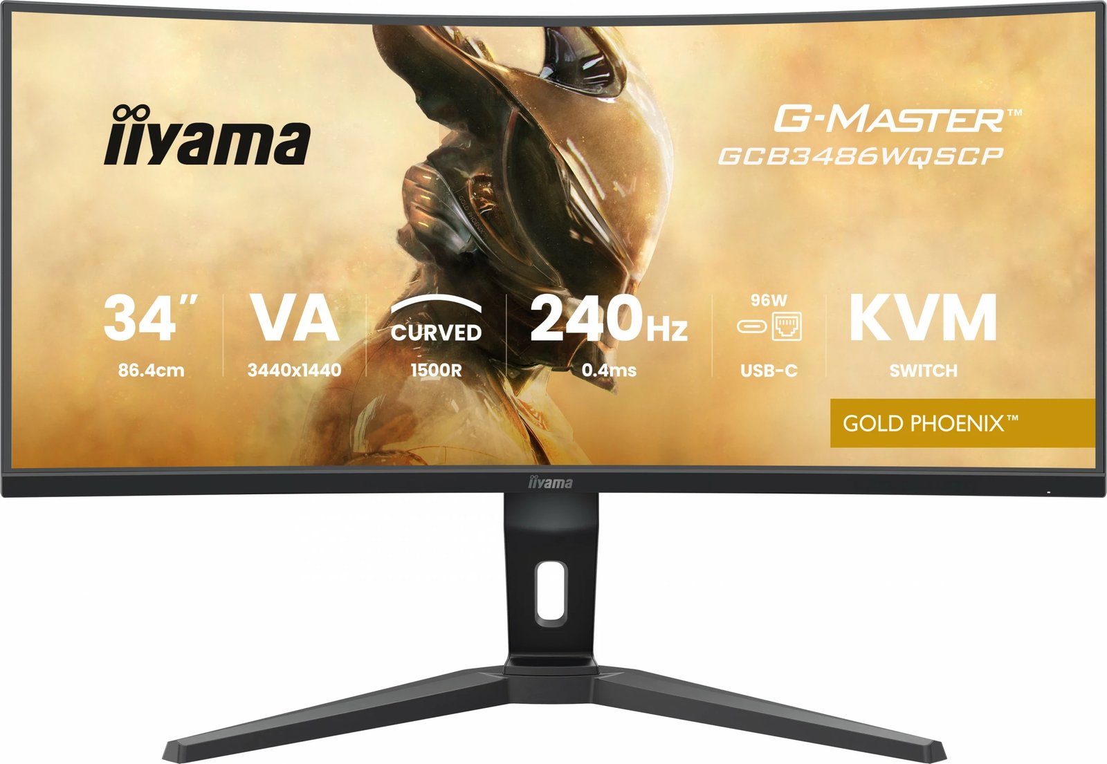 Monitor iiyama G-Master GCB3486WQSCP 34 inç, 3440x1440, 240Hz, KVM, i zi Monitor iiyama G-Master GCB3486WQSCP 34 inç, 3440x1440, 240Hz, KVM, i zi
